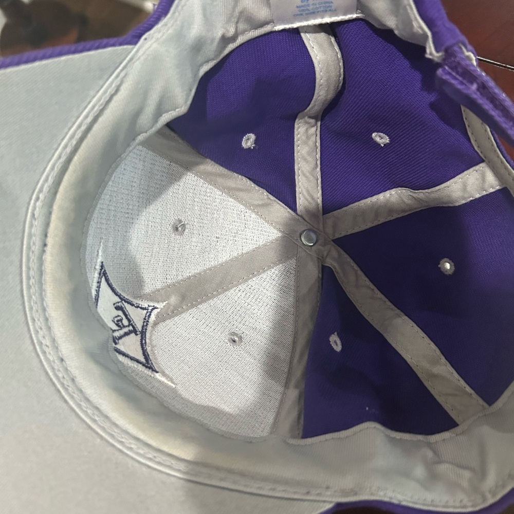 Purple Furman University F Logo Diamond-Emblem Baseball Cap - Picture 3 of 5